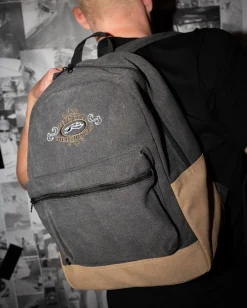 Cheap Frenzy Embroidered Cord Backpack Mens Bags & Backpacks