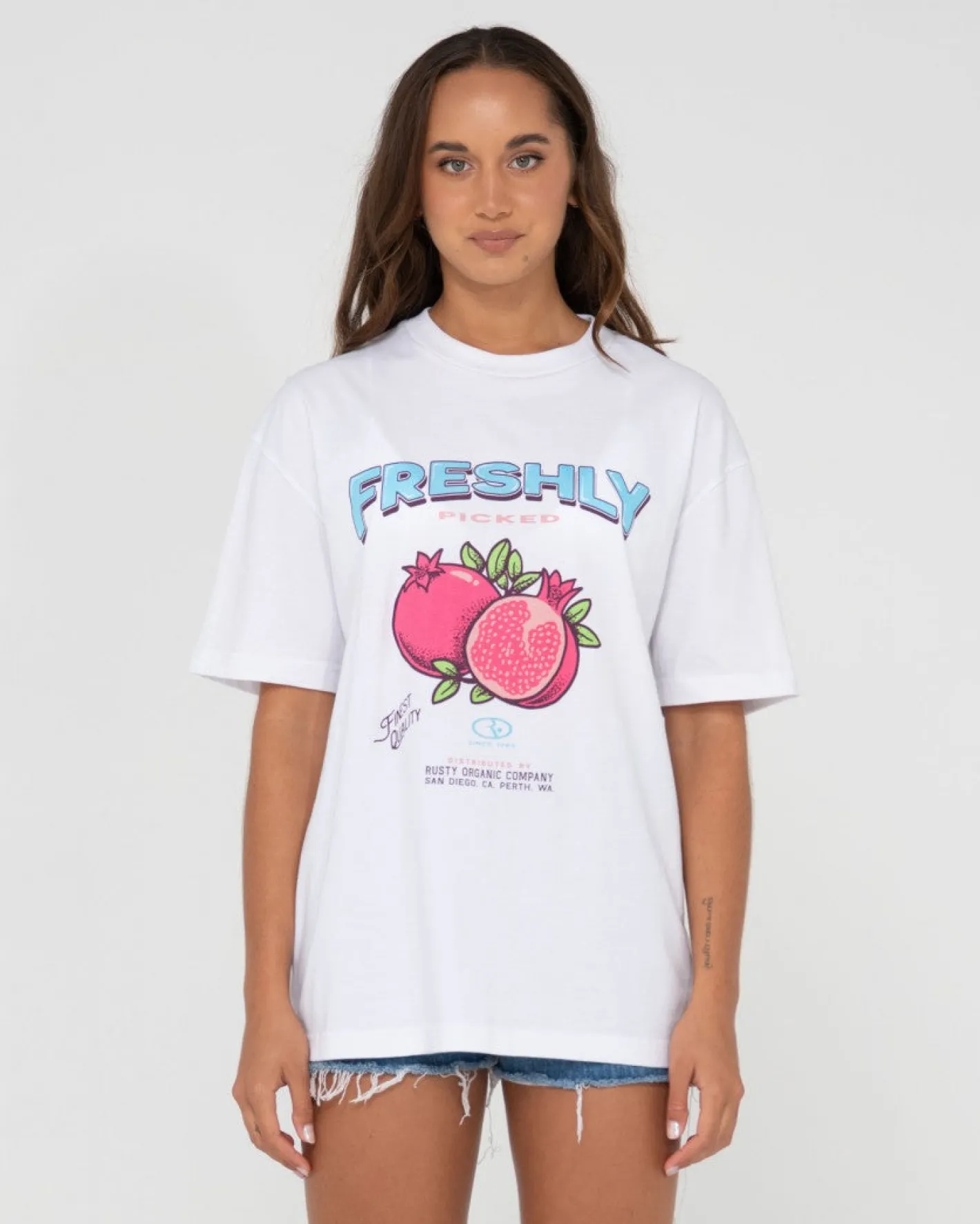 Outlet Fruitful Oversize Graphic Tee Womens Graphic Tees