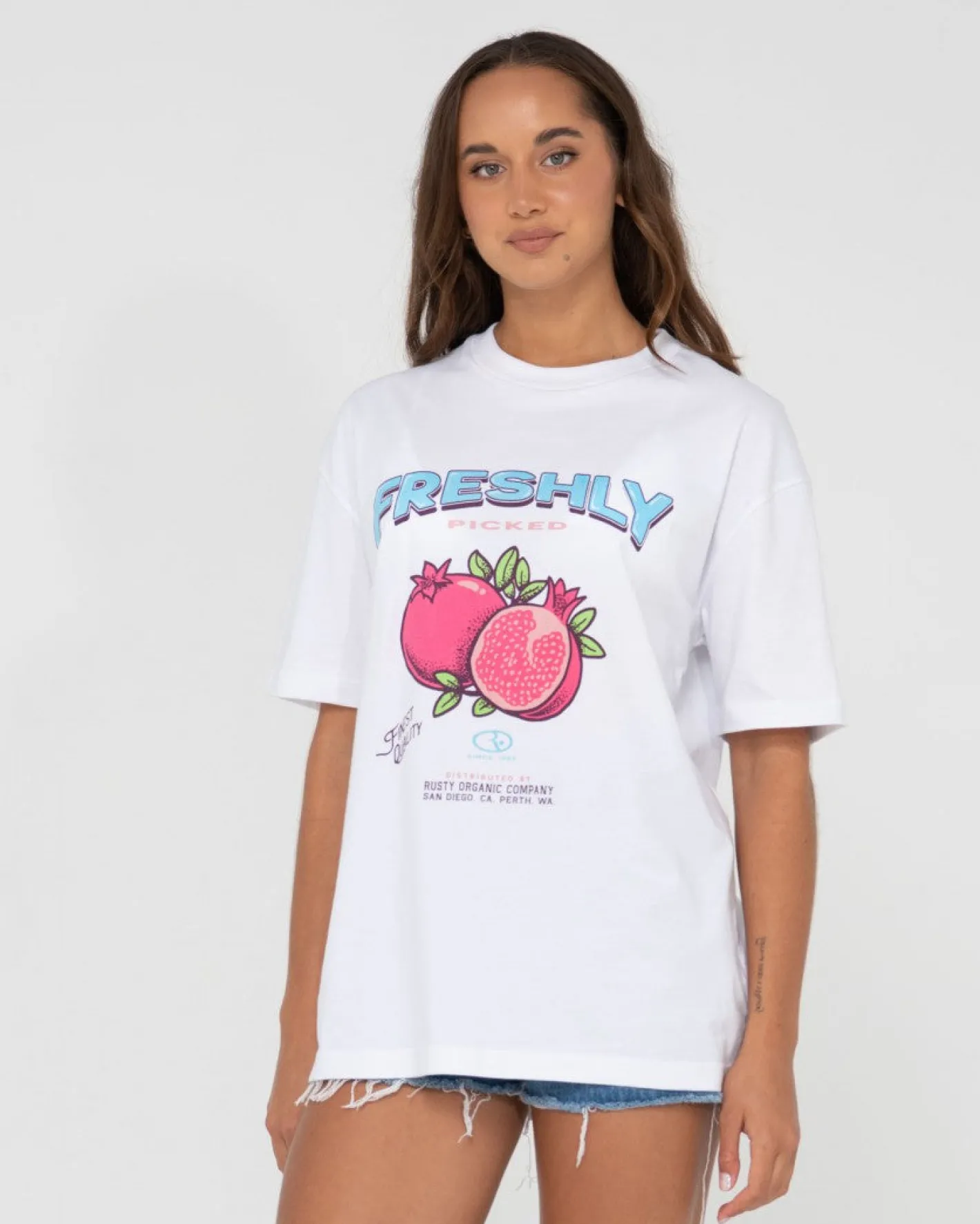 Outlet Fruitful Oversize Graphic Tee Womens Graphic Tees