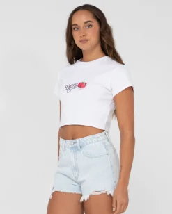 Discount Fruitful Short Sleeve Graphic Baby Tee Womens Graphic Tees