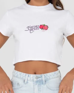Store Fruitful Short Sleeve Graphic Baby Tee Womens Tees & Tanks