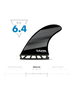 Sale Futures F6 Hc Thruster - Neutral Fins Surfboard Fins