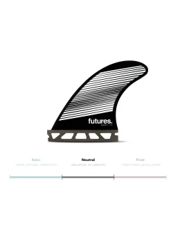 Online Futures F4 Hc Thruster - Neutral Fins Surfboard Fins