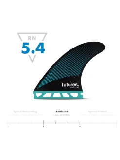 Best Futures R4 Hc Thruster - Raked Fins Surfboard Fins