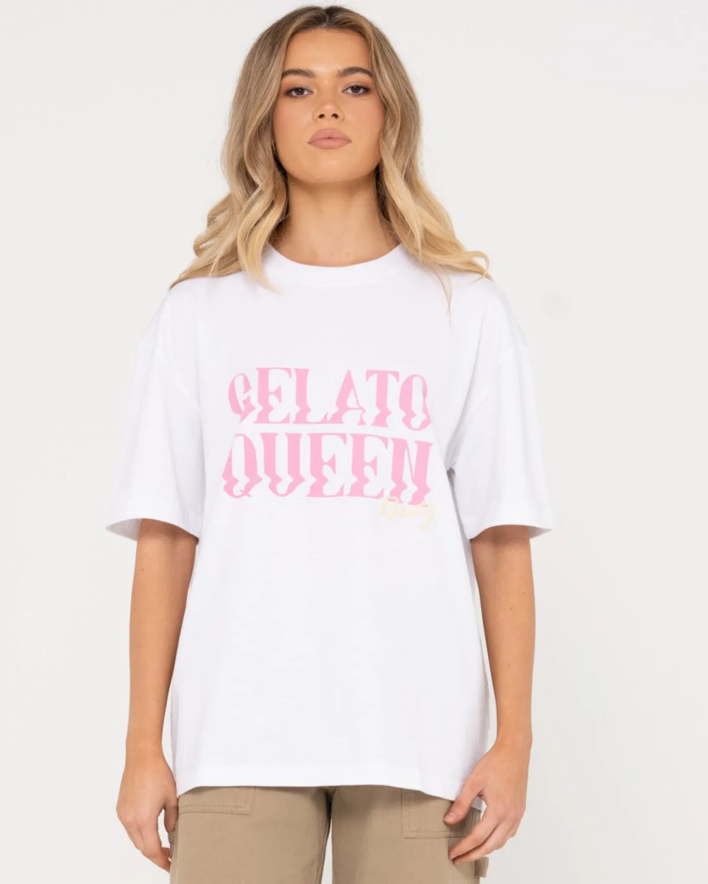 Outlet Gelato Queen Organic Cotton Oversize Tee Womens Tees & Tanks