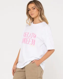 Outlet Gelato Queen Organic Cotton Oversize Tee Womens Tees & Tanks