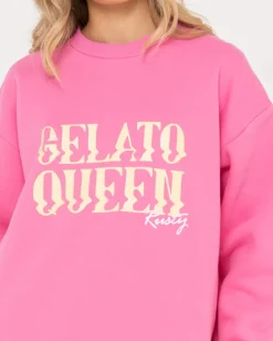 Store Gelato Queen Oversize Crew Fleece Womens Hoodies & Fleece