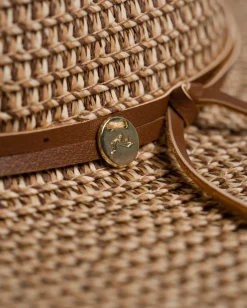 Store Gisele Panama Style Straw Hat Womens Caps & Hats