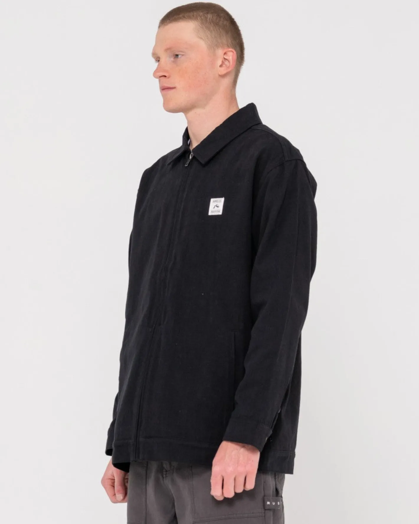 Fashion Greaser Relaxed Zip Up Jacket Mens Jackets