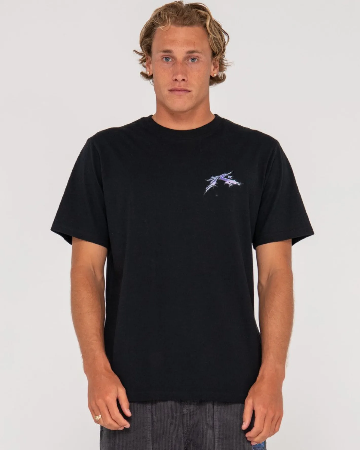 Clearance Gr8Ful H8Ful Short Sleeve Graphic Tee Mens Tees