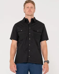 Outlet Grindstone Easy Fit Short Sleeve Shirt Shirts