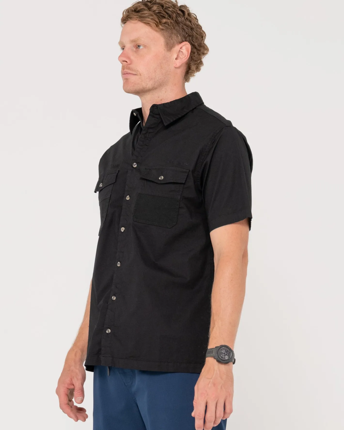 Outlet Grindstone Easy Fit Short Sleeve Shirt Shirts