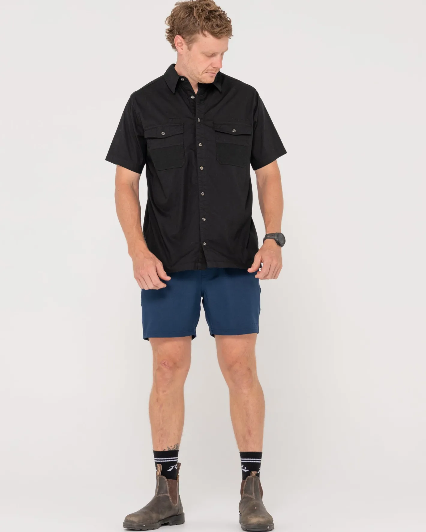 Outlet Grindstone Easy Fit Short Sleeve Shirt Shirts