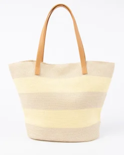 Cheap Hailey Striped Straw Beach Bag Womens Bags & Handbags