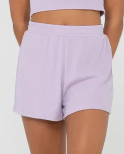 Sale Harlo Elastic High Waisted Lounge Short Womens Shorts