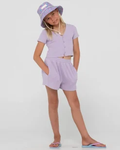 Online Harlo Elastic Waist Lounge Short Girls Kids Bottoms