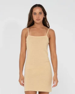 Flash Sale Harri Ribbed Knit Mini Slip Dress Womens Mini Dresses