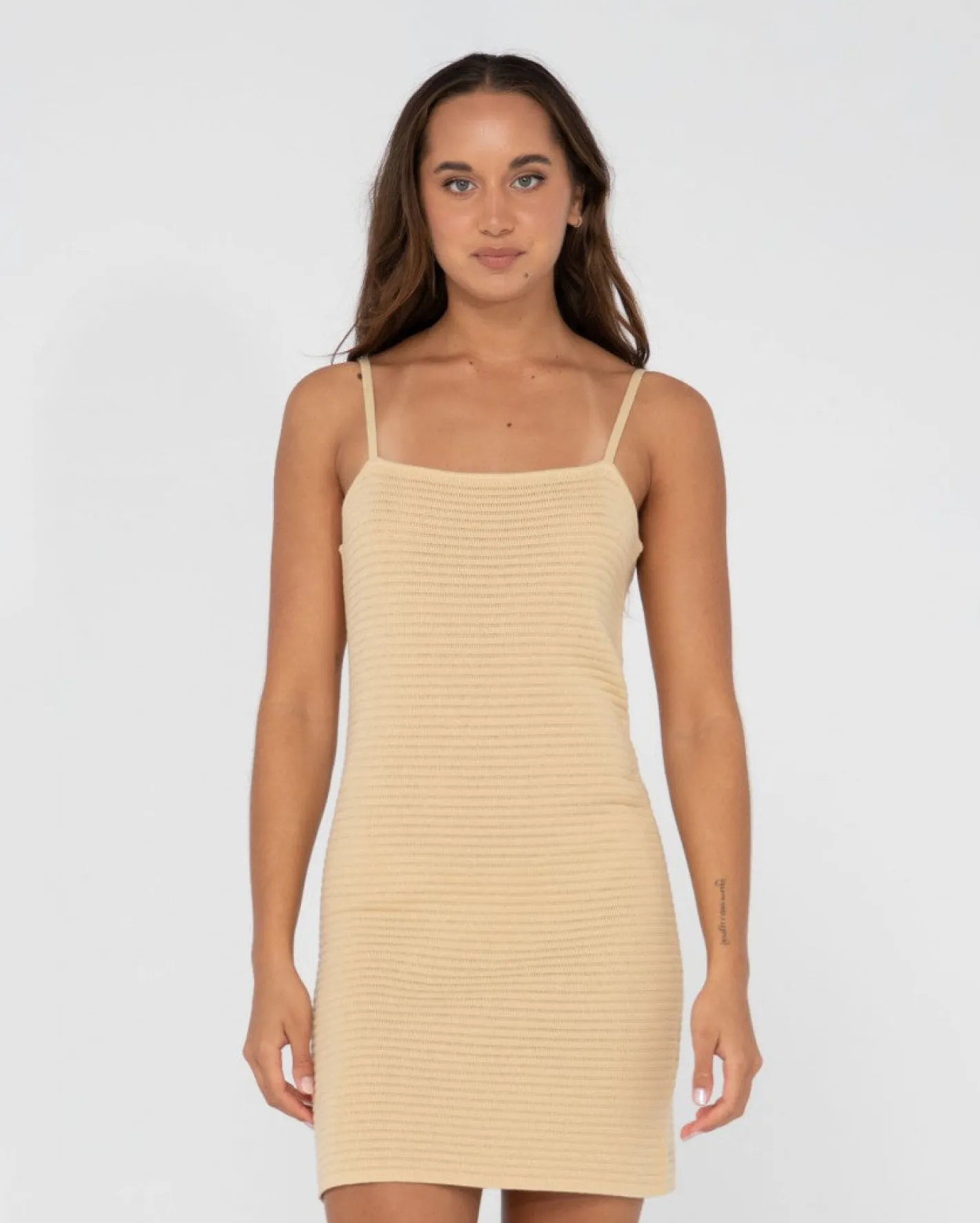 Flash Sale Harri Ribbed Knit Mini Slip Dress Womens Mini Dresses