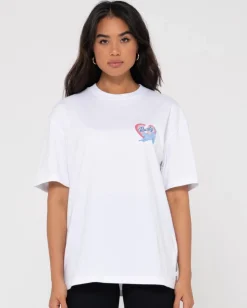 Discount Heartbreaker Oversize Graphic Tee Womens Tees & Tanks