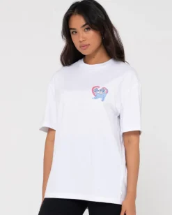 Discount Heartbreaker Oversize Graphic Tee Womens Tees & Tanks