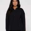 Best Sale Heather Oversized Shirt Womens Shirts