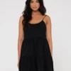 Discount Heather Tiered Slip Dress Womens Mini Dresses
