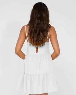 Best Heather Tiered Slip Dress Womens Mini Dresses