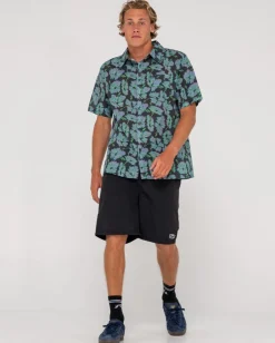 Cheap Hi Viscus Ramie Relaxed Fit Short Sleeve Shirt Mens Shirts