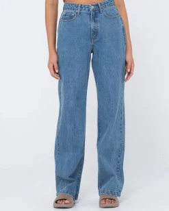Hot High Waisted Baggy Jean Womens Denim