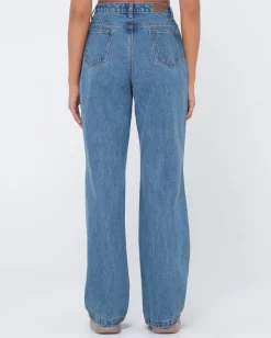 Hot High Waisted Baggy Jean Womens Denim
