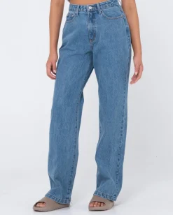 Hot High Waisted Baggy Jean Womens Denim