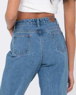 Best Sale High Waisted Baggy Jean Womens Pants