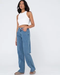 Hot High Waisted Baggy Jean Womens Denim