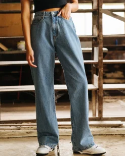 Hot High Waisted Baggy Jean Womens Denim