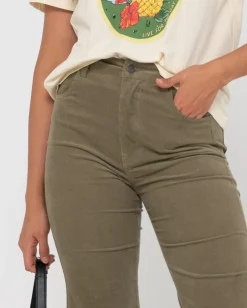 Best High Waisted Flare Cord Pant Womens Pants