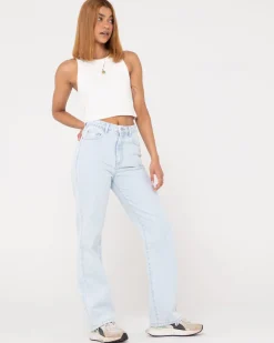Cheap High Waisted Straight Jean Womens Denim