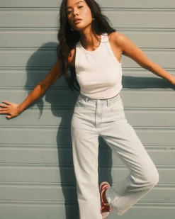Online High Waisted Straight Jean Womens Pants