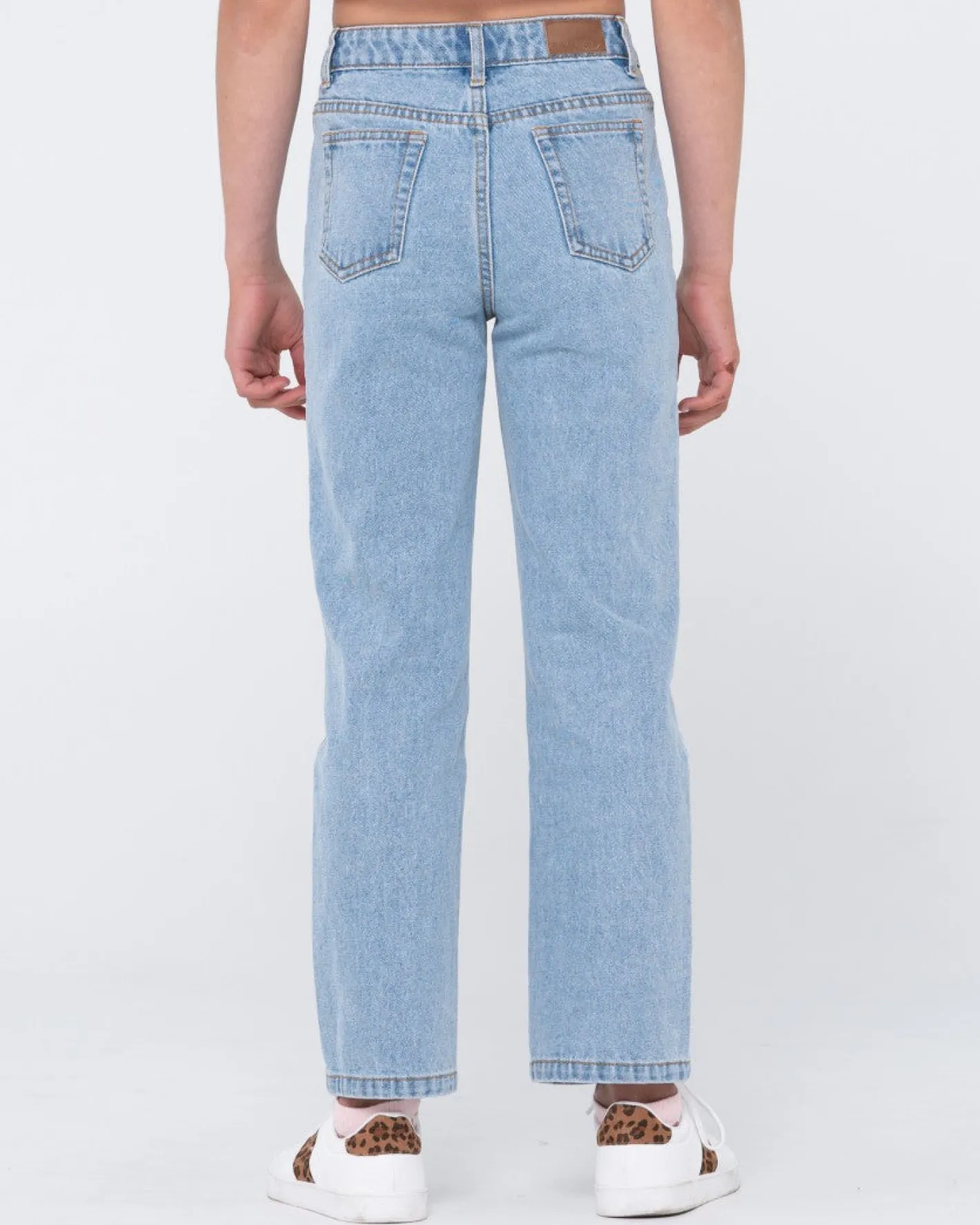 Outlet High Wide Straight Leg Jean Girls Kids Bottoms