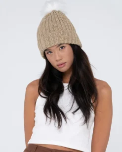 Hot Homeslice Pom Pom Beanie Womens Beanies & Knits