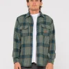 Fashion Houndstooth Overshirt Mens Hoodies & Fleece