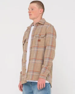 Cheap Houndstooth Overshirt Mens Hoodies & Fleece