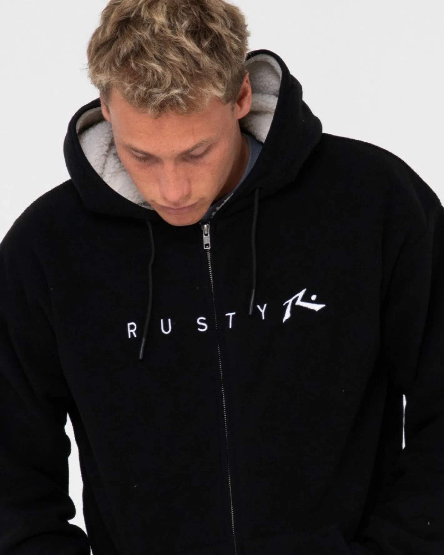 Best Sale In Line Sherpa Zip Up Polar Fleece Mens Hoodies & Fleece