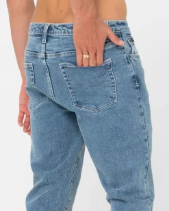 Outlet Indi Slim Fit 5 Pocket Jean Mens Denim