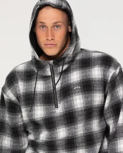 Outlet Indicate Quarter Zip Hood Mens Hoodies & Fleece
