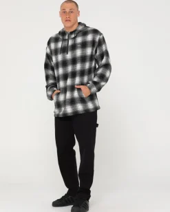 Outlet Indicate Quarter Zip Hood Mens Hoodies & Fleece