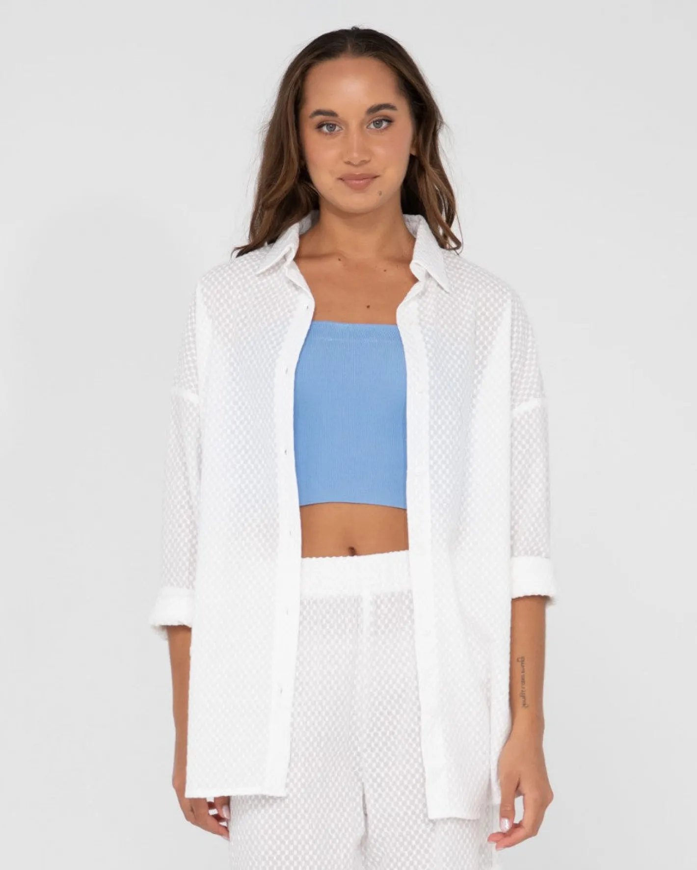 Shop Isabelle Oversize Long Sleeve Shirt Womens Fashion Tops