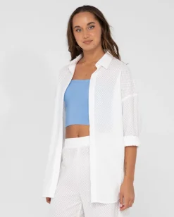 Shop Isabelle Oversize Long Sleeve Shirt Womens Overswim