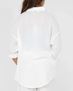 Shop Isabelle Oversize Long Sleeve Shirt Womens Overswim