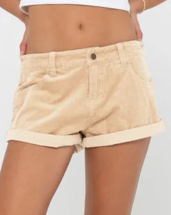 Discount Its No Secret Low Rise Cord Short Womens Shorts