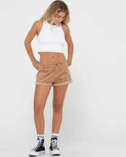 Shop Its No Secret Low Rise Cord Short Womens Shorts